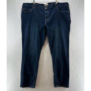 Carhartt Jeans Womens 24W Blaine Original Fit Straight Dark Washed Denim Blue